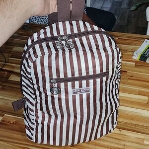 Henry Bendel collapsible compact backpack.